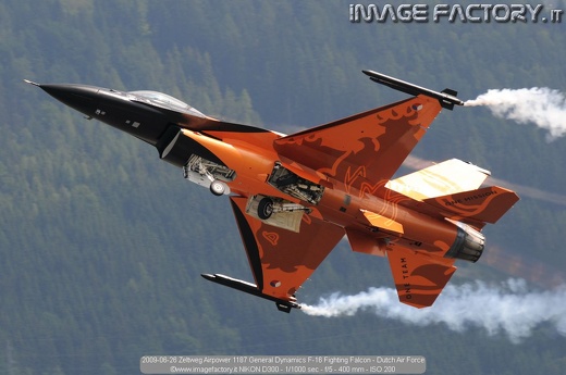 2009-06-26 Zeltweg Airpower 1187 General Dynamics F-16 Fighting Falcon - Dutch Air Force